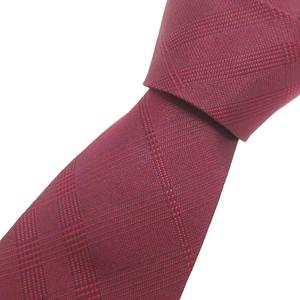 バーバリー BURBERRY ネクタイ レギュラータイ チェック シルク 紫 ☆AA★ メンズ