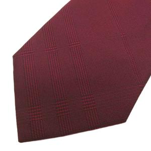 バーバリー BURBERRY ネクタイ レギュラータイ チェック シルク 紫 ☆AA★ メンズ