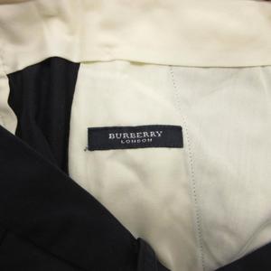 バーバリー BURBERRY パンツ スラックス 79 タック コットン 紺 ネイビー /NU ■ECT メンズ