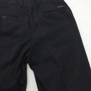 バーバリー BURBERRY パンツ スラックス 79 タック コットン 紺 ネイビー /NU ■ECT メンズ