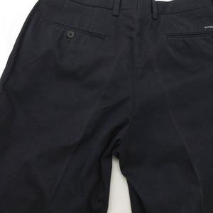 バーバリー BURBERRY パンツ スラックス 79 タック コットン 紺 ネイビー /NU ■ECT メンズ