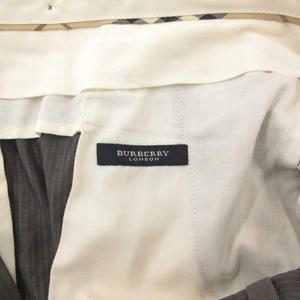 バーバリー BURBERRY パンツ スラックス 79 グレー ストライプ柄 ツータック /YJ ■ECT メンズ