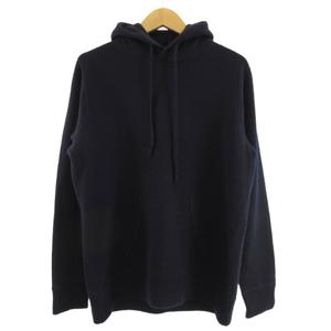 ブルーワーク BLUE WORK パーカー フード プルオーバー ウール 紺 ネイビー L メンズ