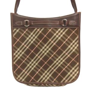バーバリーブルーレーベル BURBERRY BLUE LABEL ノバチェック ショルダーバッグ ブラウン系 ■GY47 レディース