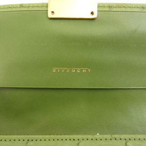 ジバンシィ GIVENCHY ヴィンテージ 長財布 オーストリッチ型押し 緑 