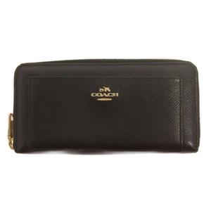 コーチ COACH アコーディオン ジップ アラウンド 長財布 F52648 ブラック ■GY99 メンズ レディース