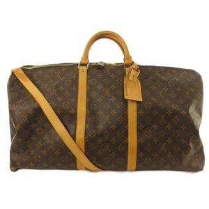 ルイヴィトン LOUIS VUITTON キーポル バンドリエール 60 モノグラム ボストンバッグ ショルダー M41422 ブラウン 
