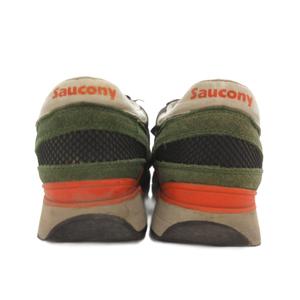 サッカニー SAUCONY スニーカー スエード 10.5 カーキ オレンジ レースアップ 異素材ミックス ローカット /SX メンズ