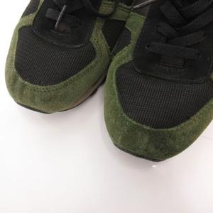 サッカニー SAUCONY スニーカー スエード 10.5 カーキ オレンジ レースアップ 異素材ミックス ローカット /SX メンズ
