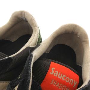 サッカニー SAUCONY スニーカー スエード 10.5 カーキ オレンジ レースアップ 異素材ミックス ローカット /SX メンズ