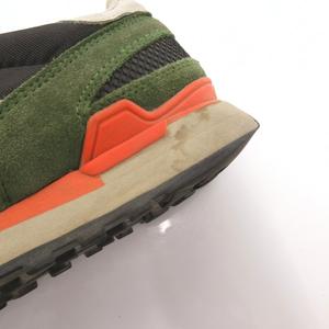 サッカニー SAUCONY スニーカー スエード 10.5 カーキ オレンジ レースアップ 異素材ミックス ローカット /SX メンズ