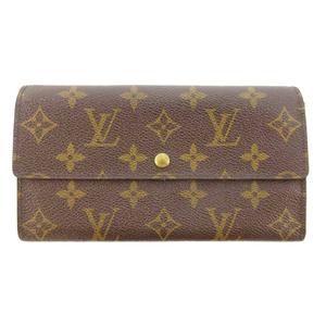ルイヴィトン LOUIS VUITTON ポルトモネ クレディ モノグラム 長財布 M61725 ブラウン 