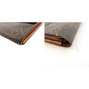 ルイヴィトン LOUIS VUITTON ポルトモネ クレディ モノグラム 長財布 M61725 ブラウン 