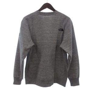 ザノースフェイス THE NORTH FACE スクエアロゴ クルー スウェット トレーナー 裏起毛 NT61931 グレー L メンズ