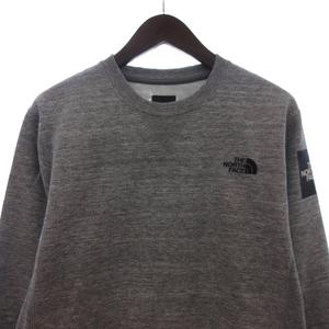 ザノースフェイス THE NORTH FACE スクエアロゴ クルー スウェット トレーナー 裏起毛 NT61931 グレー L メンズ