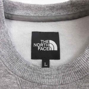 ザノースフェイス THE NORTH FACE スクエアロゴ クルー スウェット トレーナー 裏起毛 NT61931 グレー L メンズ
