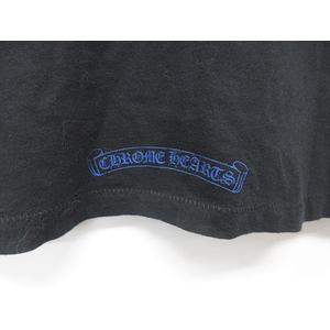 新品未使用 Chrome hearts 黒 Tシャツ バックプリント 青い刺繍 クロムハーツTシャツロゴブルーブラック|クロムハーツ通販専門店