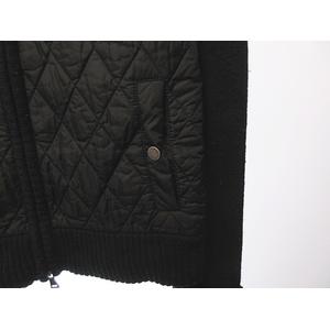 バーバリーブラックレーベル フード ブルゾン キルティング ウール ジャケット バーバリーブラックレーベル BURBERRY BLACK LABEL キルティング