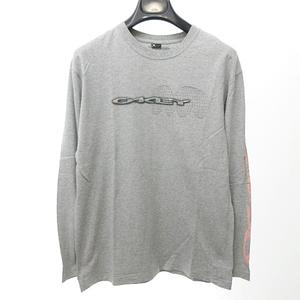 オークリー OAKLEY Tシャツ ロンT カットソー 長袖 コットン グレー M 