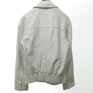 Dolce & Gabbana ホワイトレザージャケット 44