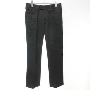 【美品】グッチGUCCIコットンスラックス　ブラック グッチ GUCCI トラウザーパンツ コットンパンツ スラックス チノパン