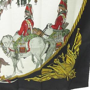 エルメス HERMES カレ90 シルク スカーフ MARINE ET CAVALERIE 海と