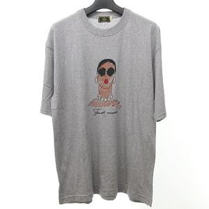 完売 カットソー Tシャツ FENDI フェンディ 半袖 イラスト プリント アイドル