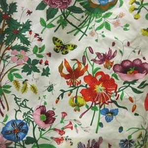 グッチ GUCCI ヴィンテージ ワンピース 半袖 膝丈 Vネック 花柄
