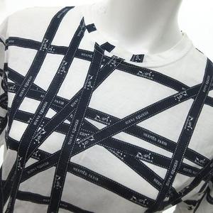 エルメス HERMES マルジェラ期 ボルデュックリボン柄 Tシャツ