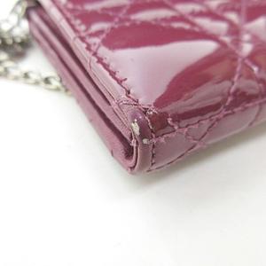 希少 Christian Dior ディオール チェーンウォレット ボルドー クリスチャンディオール Christian Dior チェーンウォレット 長