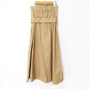 アズールバイマウジー Azul By Moussy 美品 19年 トレンチ ベア ワンピース ひざ丈 ベルト付き ベージュ S 0622 レディース 023 ベクトルパーク