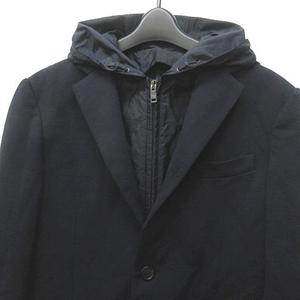 プラダ PRADA 16SS ナイロンフード付 テーラード ジャケット ブレザー 