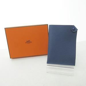美品エルメス パスポートケース 力強い オレンジ