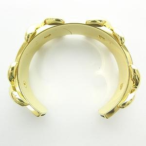 HERMES バングル・緑 エルメス HERMES クロスモチーフ オープン バングル