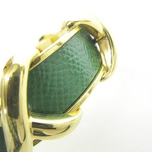 HERMES エルメス エマイユGM バングル 七宝 グリーン GP