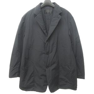 ダナキャラン DONNA KARAN ナイロン テーラード ジャケット コート 中綿 国内正規品 L 紺 ダークネイビー 0727 STK メンズ