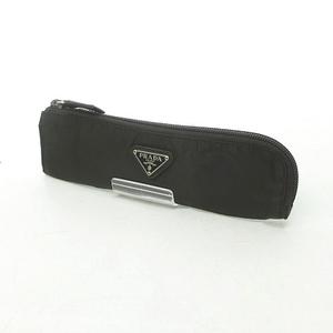 PRADA プラダ ペンケース 三角ロゴプレート ナイロン 週末セール！！【美品】PRADA プラダ ペンケース ナイロン 三角