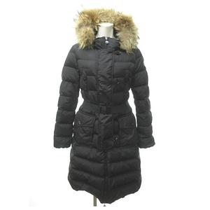 モンクレール ジェノブリエ ダウンコート ベルト付き リアルファー