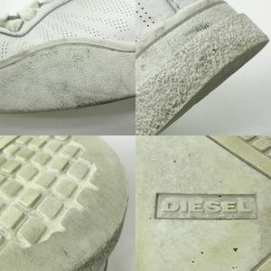 DIESEL バレエシューズ グレー/イエロー 37(24cm) レザーバレエスニーカーLITE/40代50代からのレディース
