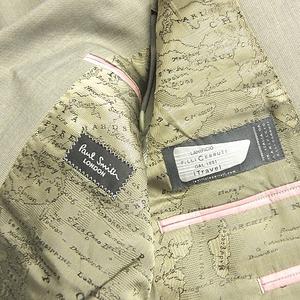 ポールスミス PAUL SMITH CERRITI生地 シルク スーツ 地図柄