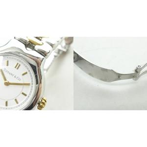 ティファニー TIFFANY & CO. L0112 ティソロ TESORO クォーツ腕時計 白 