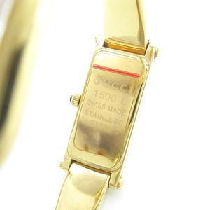 GUCCI　1500L　シェル文字盤　ゴールド　バングルウォッチ グッチ GUCCI 1500L バングルウォッチ 腕時計 シェル文字盤