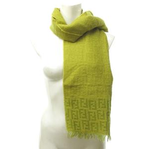 フェンディ FENDI ズッカ柄 マフラー ストール ショール 総柄 黄