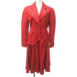 Thierry mugler 赤いセットアップ