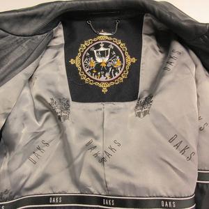 ダックス DAKS LONDON 美品 ステンカラーコート レザージャケット
