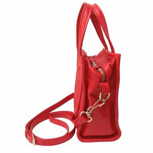 BALENCIAGA赤 レザー ショルダーバッグ バレンシアガ BALENCIAGA バザール ショッパー XXS ショルダー