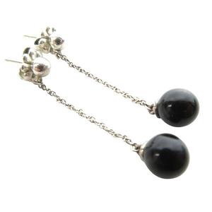 ティファニー TIFFANY & CO. 美品 ブラックオニキス チェーン ピアス  