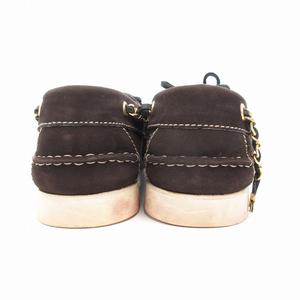シャネル CHANEL デッキシューズ スエード チェーン 36 23cm 茶 ブラウン /UO IBO61 レディース