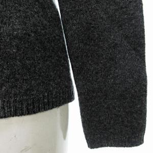 ポロジーンズ ラルフローレン POLO JEANS 美品 星条旗ロゴ ハイネック ニット セーター ウール グレー S 0617 レディース