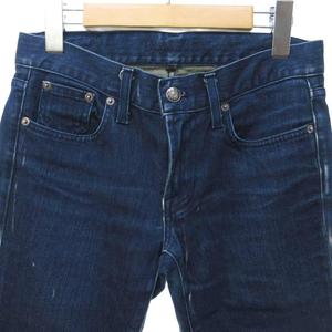 ラルフローレン RALPH LAUREN ブラックレーベル 美品 デニム ジーンズ ジーパン スリム インディゴブルー 27 0929 レディース